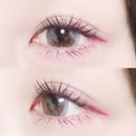 #カラコンレポ..#デコラティブアイズUVモイスト【#ラブマイウェイ 】DIA 14.5mm / BC 8.6mm着色直径 13.8mm / 含水率 38%￥1,500(税&hellip;のInstagram画像