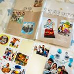 コスモメディアサービスさん@minnano_sealのみんなのシールを作って、手帳に貼りました(^^) アプリで簡単にB5サイズ(最大30カットまで)に好きな大きさでフレームとか形も選べて配置を決&hellip;のInstagram画像