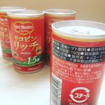 リコピンリッチ✨160gの缶を20本 頂きました♪.完熟トマトの甘みと旨みを活かした、濃厚な味わいの濃縮トマト飲料。濃すぎてトマトジュースではなくトマト飲料らしい&Sigma;(ﾟ&forall;ﾟ」)」笑&hellip;のInstagram画像