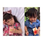 2019.6.19・デルモンテ様( @delmonte365_kikkoman )の#でるきっず のりんご味のモニターをさせて頂きます✨・・かのかやちゃんは、2&hellip;のInstagram画像