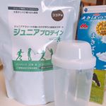 以前から気になっていた #プロテイン..小～中学生のジュニアアスリートの体づくりをサポートする、植物性のジュニアプロテインを見つけました♡ 子供の食は細くはないけど栄養が偏るときが&hellip;のInstagram画像