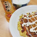 こめ油でお好み焼きしました(*^^*)においがないから、どんな料理でもあいそうですね。こめ油入りで炊いた白米は、粒がしっかりした気がします。#米油 #こめ油 #米胚芽油 #こめ胚芽油 #調味料&hellip;のInstagram画像