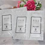 雑誌「ELLE」ブランドシリーズ『エルサロン　シャンプー＆トリートメント』を使ってみました💫シャンプーは、輝くツヤとシルクのような手触りのシャンプーです💖使うごとにキューティクルを整え&hellip;のInstagram画像