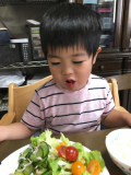 野菜も食べるよ！