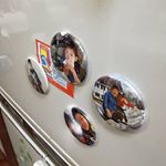 ドラえもんガムの当たり券を集め始めました♪15点集めたら、ひみつのカプセルが貰えます😀マグネットの磁石が強力だから、息子が重ねて遊んでます♪#みんなのバッジ #缶バッジ #缶バッジ作り&hellip;のInstagram画像