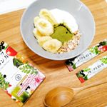 ◎モニター◎フルーツモリンガ.おはようございます。ヨーグルトとバナナ、ミューズリーとあわせて、今朝もマイナチュラさまのフルーツモリンガをいただきます。(2-3枚目の写真は別の日の).&hellip;のInstagram画像