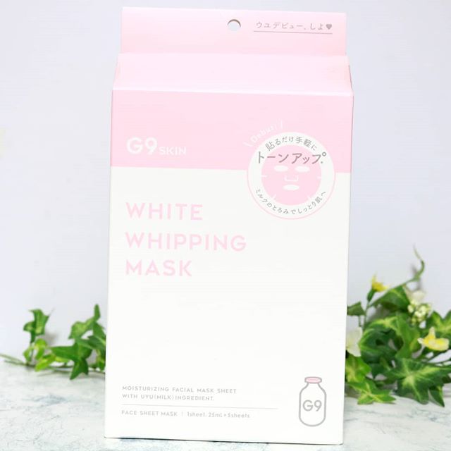 口コミ投稿：GRからG9 SKIN WHITE WHIPPING MASKが届きました♥.牛乳タンパク質と18種類の美容成分…