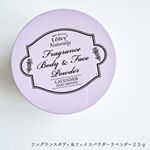 ≀﻿﻿レイヴィー﻿フレグランスボディ＆﻿フェイスパウダーラベンダー 23ｇ﻿﻿﻿フレグランス効果がある﻿ボディパウダー♡﻿いい香りしながらサラサラとか﻿さりげな&hellip;のInstagram画像