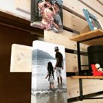 夏の思い出の写真でファブリックパネルを作りました！使ったのはオールインワンファブリックパネル。お気に入りの画像を布デコシールにプリントして貼るだけで、簡単にオリジナルキャンバスパネルが&hellip;のInstagram画像