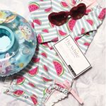 HEAPのお知らせ来ましたね◎年末年始は南国で年明け予定なので夏も外れたし今年はお預けだなぁ😭＊夏は特にプールとかは行かせなかったから今更南国の水遊び準備😹キッズサングラスに、水着に麦茶用&hellip;のInstagram画像