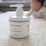 ☀@mishiilist @akihigashihara @mikatakahashi1971 共同開発された『BABY BORN Face&Body Milk』を試させていただき&hellip;のInstagram画像