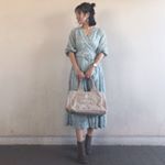 #cordinate ..@naturalcouture_official の前後2wayワンピ💛..この前と逆で着てみたよ🧸..さとちゃん　@525.sa と服も靴も&hellip;のInstagram画像
