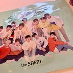 セブチコラボマスクシートThe saemとSEVENTEENのコラボマスクシート。パッケージがSEVENTEENなのであけるのためらいました&hellip;非常にもったいない気持ちになりました😭&hellip;のInstagram画像