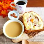 朝ごパン &hearts;#ごといもポタージュ。#ごちそうトースト寒い朝には温かいスープ。五島で育ったさつまいものやさしくて濃厚なごといもポタージュは、農薬不使用のごと芋を使用した無&hellip;のInstagram画像