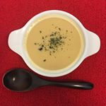 ごと芋というサツマイモから作られたスープで、ほんのりした甘さと酸味や塩味など食事にとても合う味で美味しくいただきました^ ^#ごといもポタージュ #ごと #五島 #monipla #nagasak&hellip;のInstagram画像
