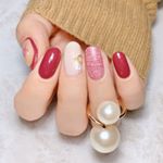 *paネイル @pa_nail を使用した#コスモスネイル ♡*paネイルのお気に入りカラー マットラメネイル AA233 を使用してコスモスネイルにしました！*【使用品】✓親&hellip;のInstagram画像