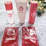 ドゥサンクィル様のスターターセットをお試しさせていただきました。写真一枚目と二枚目長崎県五島列島に1000年前から自生してきた椿の息吹を大人肌に、ひとはな。無香料・無着色・無鉱物油・パ&hellip;のInstagram画像