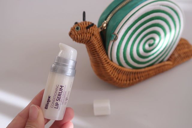 口コミ投稿：お気に入りポーチと🐌ブリステックスのコンディショニングリップセラム💄💕.ポンプを押…