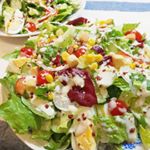 ～今日のサラダ～◆#ロメインレタスのシーザーサラダ【サラダクラブ】@saladclub_jp＊「ロメインレタスのシーザーサラダ」ロメインレタス、トレビス、パプリカ赤、パプリカ黄入り。&hellip;のInstagram画像