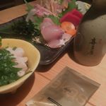 モダン仙禽飲みました！すいすいいける。後味もいい感じ。金曜クタクタの日本酒は最高でした。とはいえ、最近胃の調子が悪く、沢山飲むことができなくなったのは本当辛い(&acute;&deg;̥̥̥̥̥̥̥̥&omega;&deg;&hellip;のInstagram画像