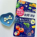夜間diet酵素サプリメント.夜寝る前に飲むことで、寝ている間に酵素の力で体をきれいにしてくれるサプリメント！！4種類のアミノ酸が入っていて、効率的に栄養を吸収してくれます🍅🥬..&hellip;のInstagram画像