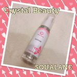 ☆クリスタルビューティーのスクワランオイル最近お気に入りで使っています😊💕 スクワランオイルは幼い頃から愛用しています！私は洗顔後化粧水をつけた後にすぐ使っています！化粧水&hellip;のInstagram画像