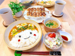 ＊.#麻婆豆腐丼 と#餃子 でした👹恵方巻作れなかった😂😂食べたいから今度作ろうかな🥺.餃子は高タンパクなマッスル餃子🥟美味しかった🤤💕...#夜ごはん&hellip;のInstagram画像