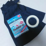 制服のスカートのほつれ&hellip;縫い目が表に出ないように縫うのって大変💦そんな時に助けてくれるのが洗濯ＯＫの両面テープ✨赤ちゃんや好奇心旺盛の3歳児がいると、針を使うのって、危険を伴うので、我が家では&hellip;のInstagram画像