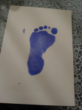 孫の足型