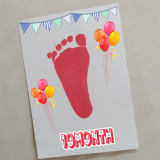 インキパッドに残った足形も好き