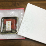 梅の柄の箱も素敵です😊昔ながらの味で美味しかったです☺️ #紀乃家 #紀乃家_梅干専門店 #福井の梅 #monipla #kinoya_fanのInstagram画像