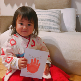 簡単に手形が取れて母子ともに満足