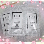 雑誌「ELLE」ブランドシリーズの『エルサロン　シャンプー＆トリートメント』🌟.輝くツヤとシルクのような手触りのシャンプーなの😊.洗浄しながら髪を補修し、内側から輝くようなツヤ&hellip;のInstagram画像