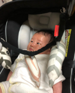 nooksさんのプラムトイ♡モニターに選んでいただきありがとうございます😊さっそく、チャイルドシートに取り付け！りんちゃん、しっかり目で追ってた👀まだ、握ったりは出来ないけど目で楽&hellip;のInstagram画像