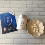 &hellip;❤︎&hellip;﻿ ﻿﻿ピルボックスジャパン様の『水肌-mizuki-』をお試しさせて頂きました🎶﻿﻿粒は少し大きめですが丸っこくて飲みやすいです。﻿1日4粒を目安に摂取します。﻿私は&hellip;のInstagram画像