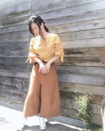 #きょコ *今日は出社日。マスク二重にして、花粉症用メガネして怪しかったー笑笑 **✔︎blouse: nissen ✔︎bottoms: as know as✔︎watches:&hellip;のInstagram画像