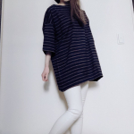 .@nissen_ladies_official ニッセンレディース 様のバスクチュニックを着用しました👚.世界中で愛されてきた生地だからこそしっかりしつつもナチュラルでと&hellip;のInstagram画像