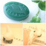 洗顔は固形せっけん派♪お茶屋さんのつくるお茶せっけんをお試しさせていただきました。もこもこの泡でそぉ～っと洗うので、泡立ちと泡持ちのよさがチェックポイント(^-^) 濡らした泡立てネッ&hellip;のInstagram画像