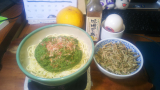 「蓬の味噌ポン酢マヨネーズパスタ」の画像（1枚目）