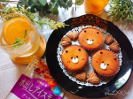 くまデコマドレーヌ🌼今日のおやつは簡単に市販のお菓子をデコデコ✏️なかなかおやつを作る時間がとれないので、ちょうどいただいたばかりのマドレーヌをくまにデコレーション🎶これだけで少し気分&hellip;のInstagram画像