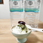 最近暑い日が増えたので﻿おうちかき氷🍧始めました&hearts; ﻿﻿ ﻿そのまま飲んでも美味しい岩深水を凍らせて﻿かき氷器でガガガー🍧！﻿﻿﻿宇治抹茶シロップとつぶあんと練乳&hearts;﻿﻿&hellip;のInstagram画像
