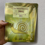 シートマスク大好きなわたし❤️.今回お試しさせて頂いたシートマスクもすごくよかったです❤︎.ザ　セム　ピュアナチュラル　マスクシート　スネイル..カタツムリ粘液ろ過水の&hellip;のInstagram画像