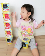 安曇野食品工房（EMIAL）さんのクリーミーカスタードヨーグルトのバニラ味とイチゴ味を使ってアレンジレシピしてみましたっ♡✨**今回は子供たちといっしょにパンとサーターアンダギ&hellip;のInstagram画像