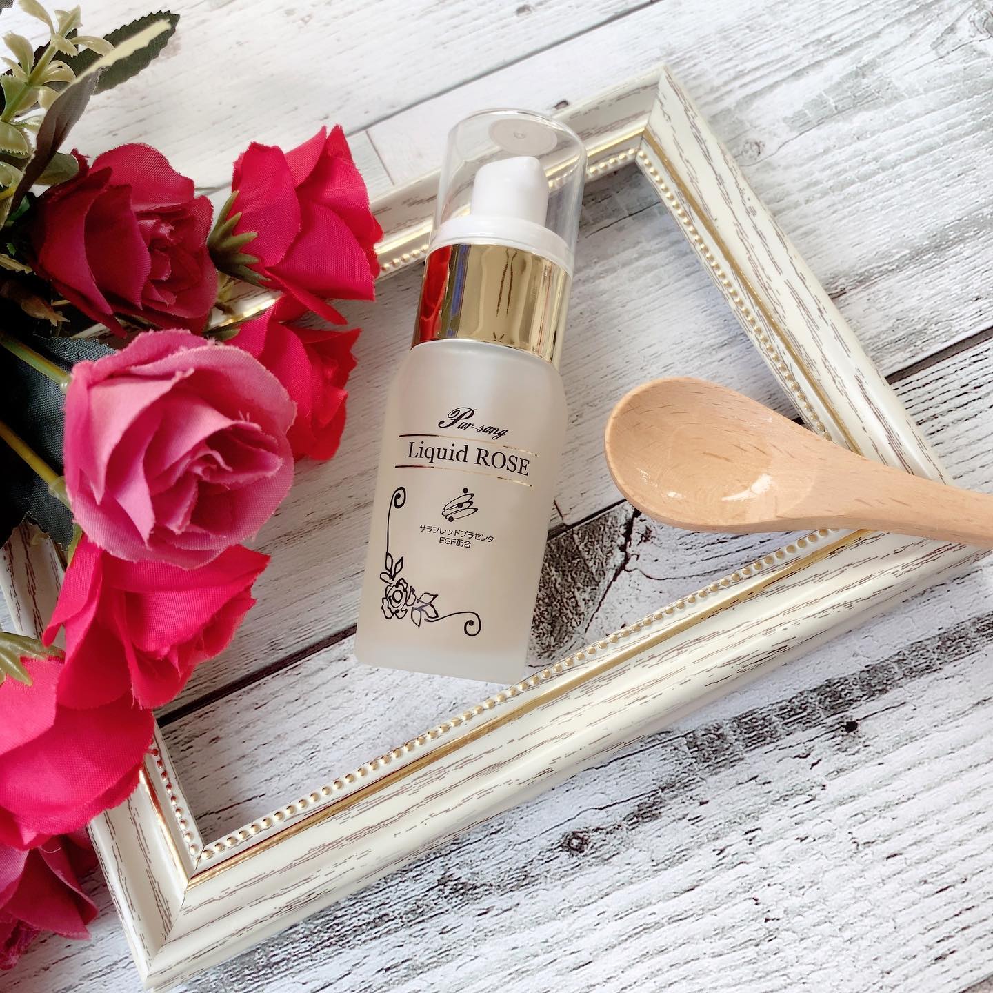 口コミ投稿：.♡.《プラセンタローズ美容液》を使ってみました☺️🌹.世に多く流通しているのはブタの…
