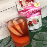 ..水で簡単に香りも味も満足のピーチティー&ローズヒップ🍑ソーダ割りで飲んだりゼリーにしても美味しそう🧡..#日東紅茶 #水出しアイスティー #紅茶 #無限アイスティー #&hellip;のInstagram画像