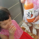 【次女絶賛の人参ジュース】﻿﻿﻿﻿うちの3才次女さん﻿﻿固体の食べ物より液体を好み﻿﻿液体で生きていけるのでは⁉️﻿﻿と思うほど﻿﻿﻿﻿﻿﻿そんな次女に﻿﻿少しでも&hellip;のInstagram画像