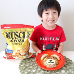 #今日のランチ我ながら問題作を作ってしまった🙃もはや作った私ですら何の動物かわからないぞ😂TAKUは「&hellip;くま？」「ママ、へんなお顔だねぇ」嘘偽りのないご意見をありがとう🤣&hellip;のInstagram画像