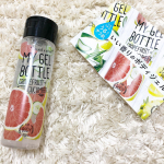 マイジェルボトル﻿グレープフルーツ♡﻿﻿お洒落なドリンクのように見えますが、こちらボディジェルなんです！！﻿﻿ベタつくクリームが苦手な方でも使用できる、﻿さっぱりしっかりな保湿&hellip;のInstagram画像
