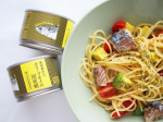 私的サバ缶レシピ大ヒット❗️﻿サバパスタ🍝﻿﻿﻿サバのオイル漬けを見つけてください！﻿めっちゃ美味しい、、、﻿﻿⭐️レシピ⭐️﻿1.パスタを茹でる﻿2.茹でたパスタ&hellip;のInstagram画像