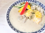 広島県産牡蠣が2個もごろっと入ったレモンクリームソースでおうちランチ🍋✨@nakato_finefoods 様の広島県産牡蠣のレモンクリームソースを使いました♪牡蠣＋クリームソ&hellip;のInstagram画像